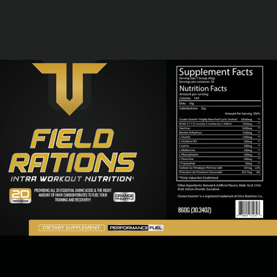 Field Rations - Intra Workout Nutrition - Troponin Nutrition