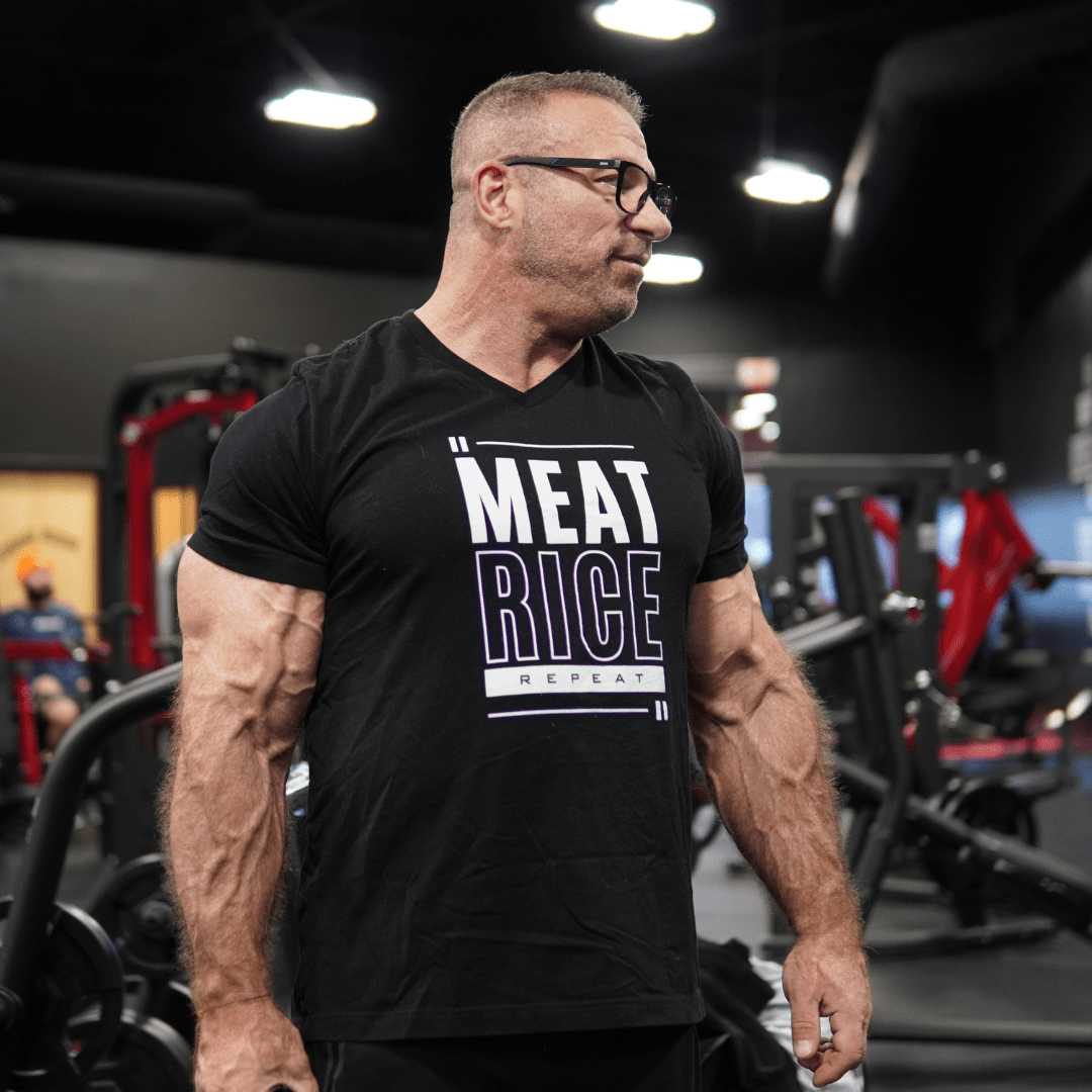 Meat, Rice, Repeat T-Shirt - Troponin Nutrition